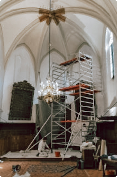 Waalse Kerk Breda binnenschilderwerk